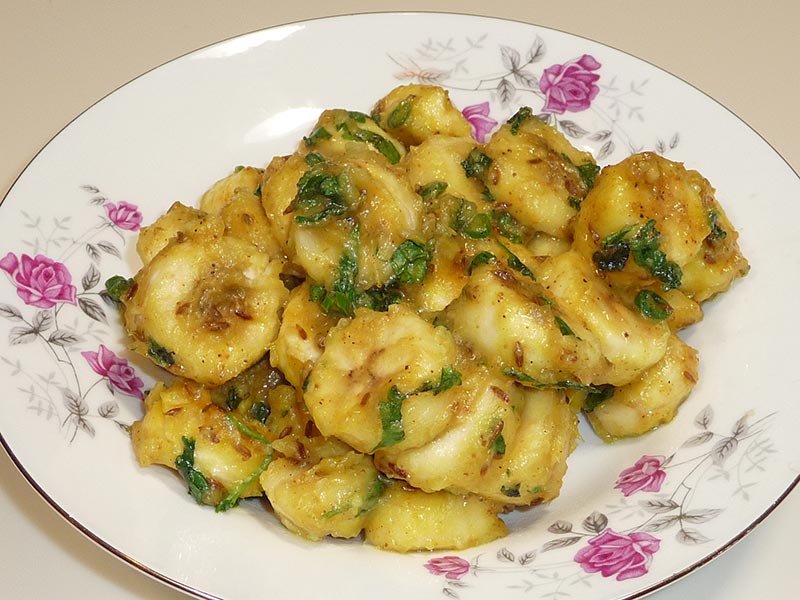 Kela Ki Subji (Banana Curry)