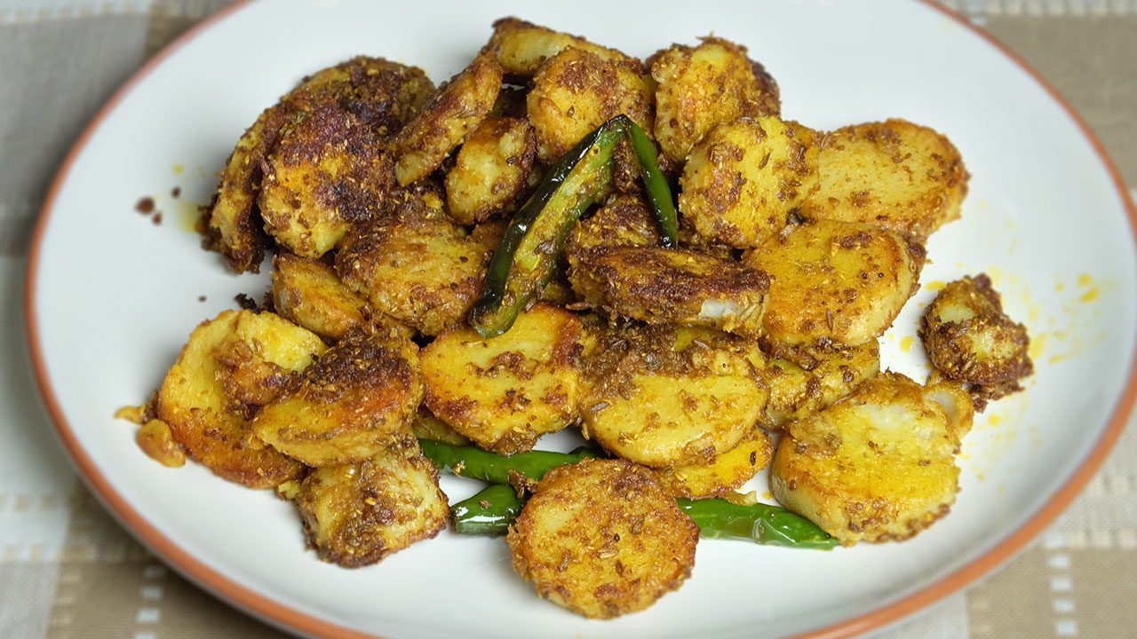 Masala Arbi (Sautéed Taro Root)