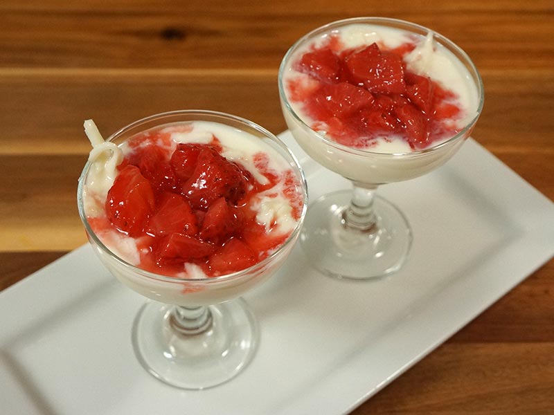 Paneer Kheer with Strawberry