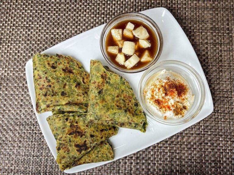 Spinach Almond Paratha | How to Make Spinach Almond Paratha