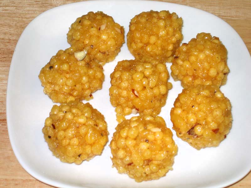 Boondi Bundi Ladoo Manjulas Kitchen Indian Vegetarian Recipes 0808