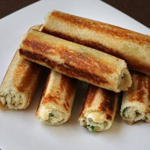 Bread Paneer Rolls