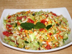 Cabbage Chana Dal Salad