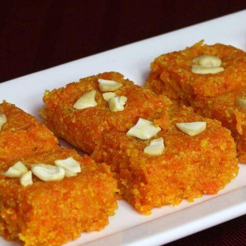 Carrot Burfi (Gajar Ki Burfi)