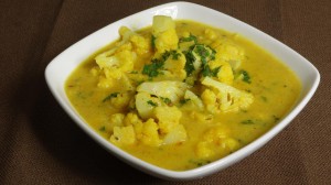 Cauliflower with Yogurt Gravy Recipe by Manjula