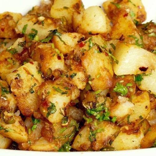 Chatpate Aloo (Spicy Stir-Fry Potatoes)