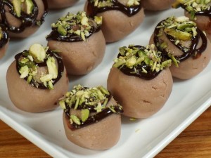 Chocolate Sandesh (Truffles) Recipe by Manjula