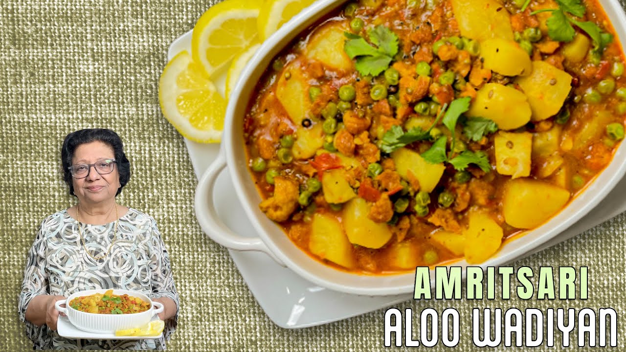 Amritsari Aloo Wadiyan Recipe | Aloo Wadi Ki Sabji