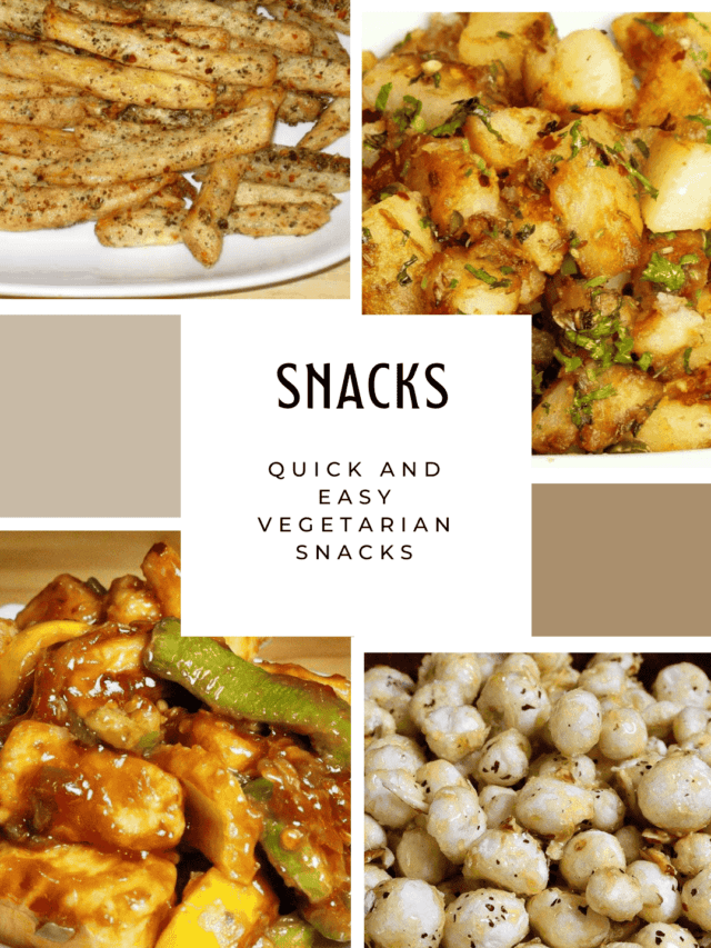 5 Quick and Easy Vegetarian Snacks!