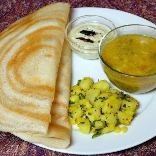 Dosa (Rice and Urad Dal Crepe)