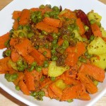 Gajar Matar (Carrots With Green Peas)