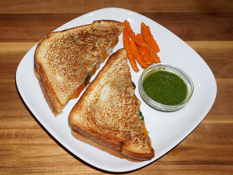 Grilled Potato Sandwich Recipe by Manjula