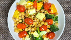 Grilled Veggie Healthy Bowl (Air Fryer Recipe)