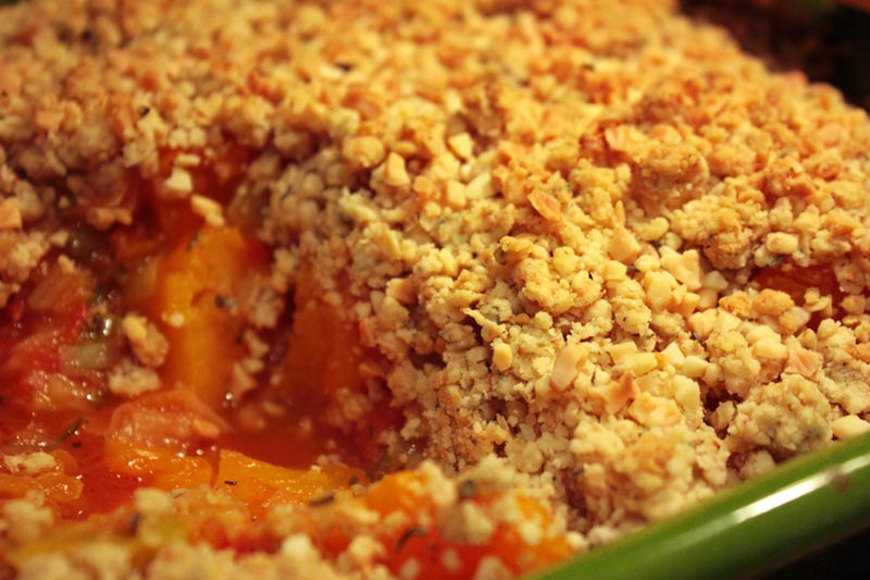 Butternut Squash & Almond Baked Crumble