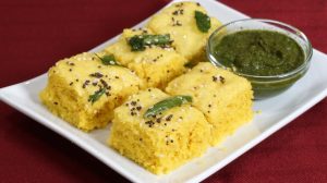 Khaman (Besan) Dhokla Recipe by Manjula
