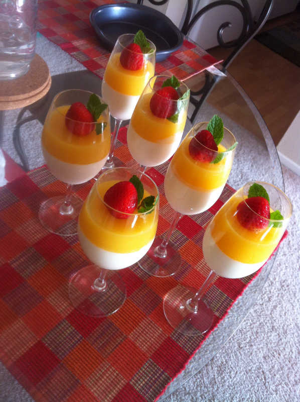 Vanilla Panna Cotta with Orange Gelée Recipe by Maitreyee
