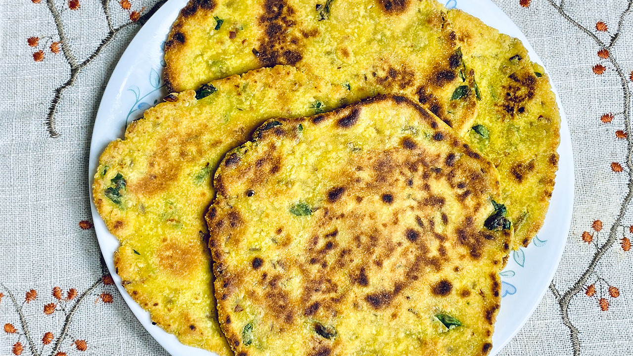 Methi Bajra Paratha (Millet gluten free bread) Recipe by Manjula - Desi Cooking Recipes