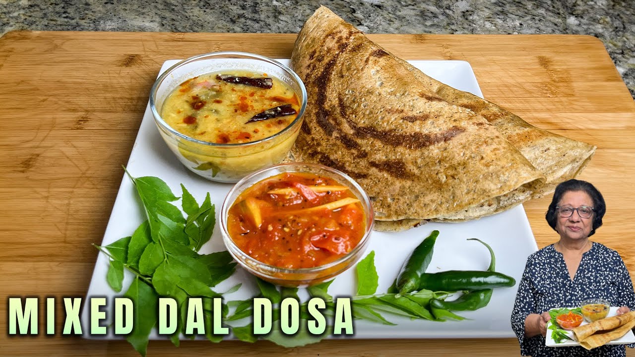 Mixed Dal Dosa Recipe | Healthy & Nutritious Indian Crepes
