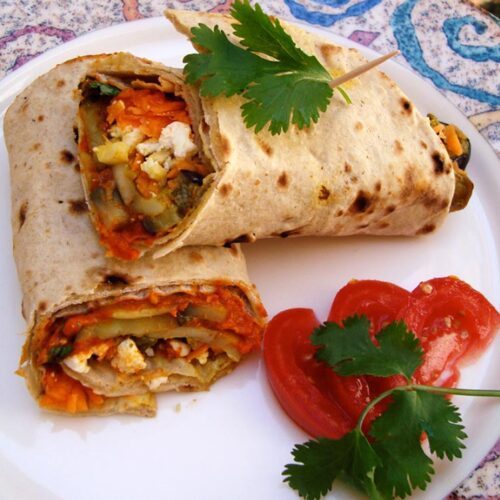 Eggplant Mushroom Wrap