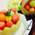 Melon Medley Salad with Citrus-Ginger Dressing