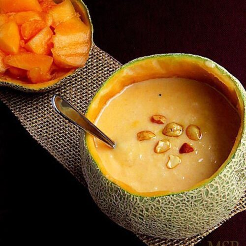 Cantaloupe Rice Pudding