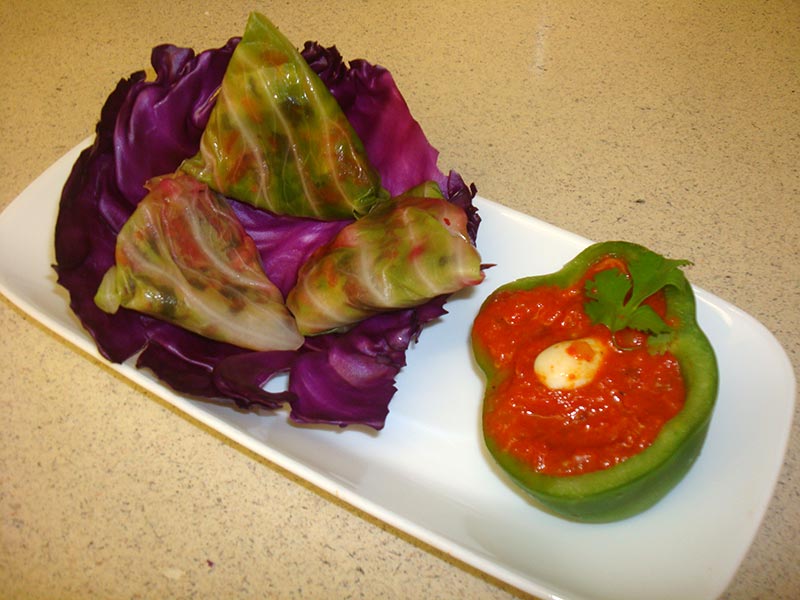 Salad Stuffed Cabbage Samosas Recipe by Pooja Agrawal