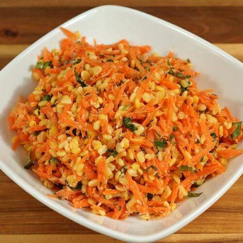 Potato Carrot Moong Dal Salad