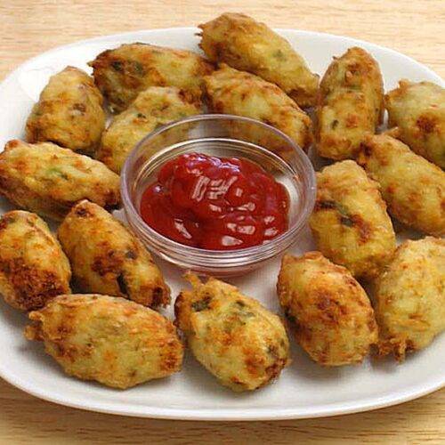 Potato Paneer Tots