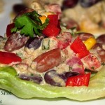 Kidney Beans Salad with Minty Yogurt Dressing