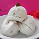 Sugar free Vegan Vanilla Ice Cream using Coconut Milk