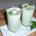 Salted Mint Lassi (Salted Yogurt Drink)