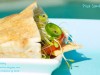 Pita Sandwich with homemade Hummus spread Recipe by Sonal