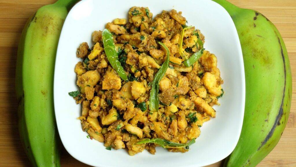 Spicy Plantain (Green Raw Banana)