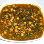 Chole Palak (Chickpeas With Spinach)