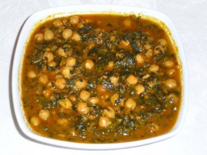 Chole Palak (Spinach Chickpea)