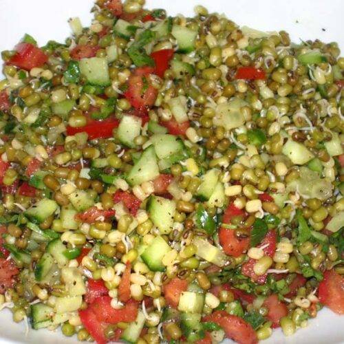 Sprouted Moong Salad