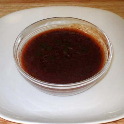 Homemade Tamarind Chutney served in a bowl