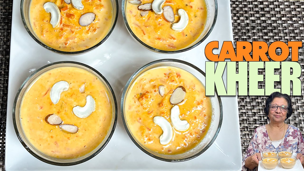 Carrot Kheer Recipe | Creamy Indian Carrot Pudding Dessert