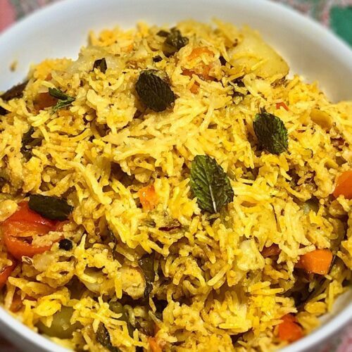 Vegetable Biryani (Instant Pot) Manjula's Kitchen Indian Vegetarian