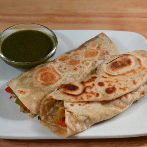 Vegetable Frankie (Kathi Roll)